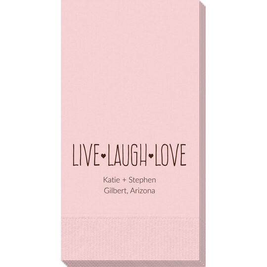 Live Laugh Love Guest Towels